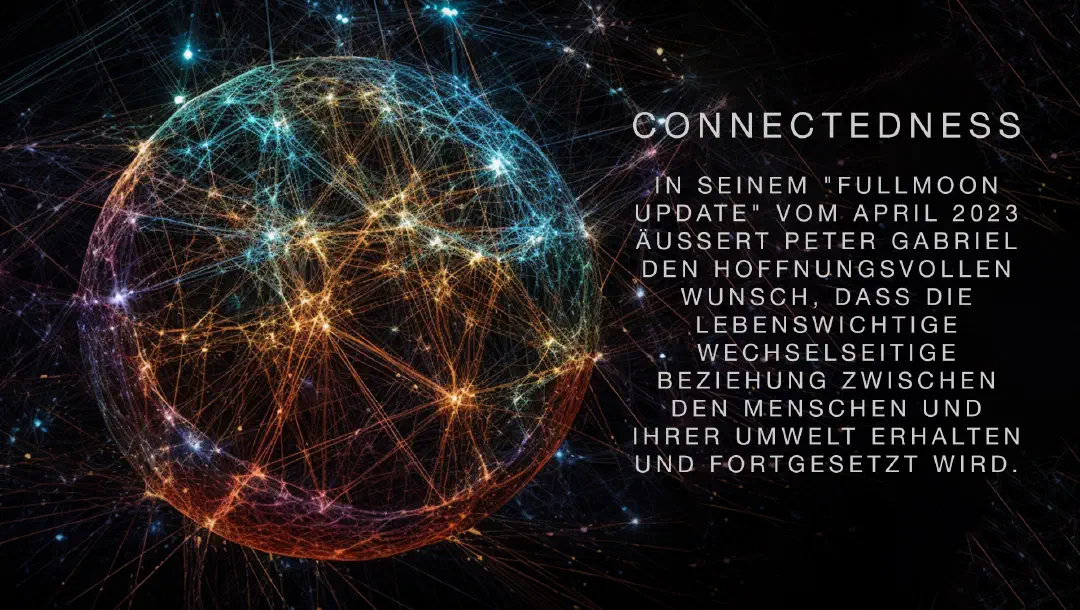 Musiker Peter Gabriel über "Connectedness"