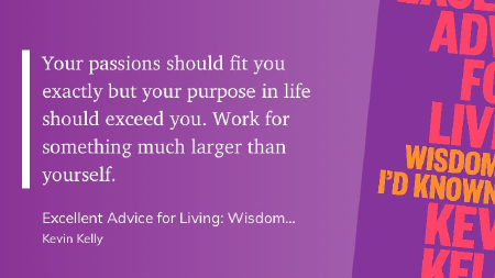 Aus dem Buch &lsquo;Excellent Advice for Living: Wisdom I Wish I&rsquo;d Known Earlier&rsquo;