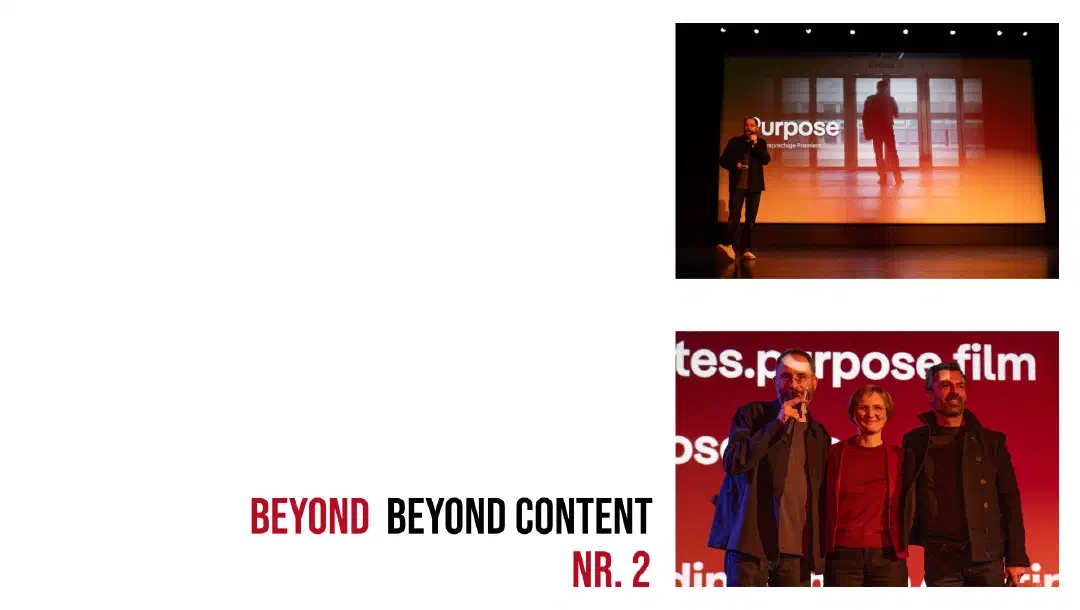 beyond beyond content — Keine Utopie
