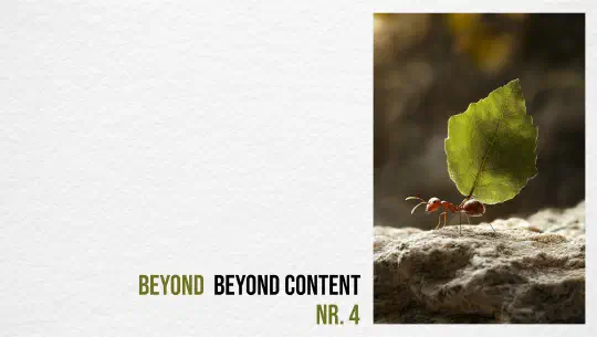 beyond beyond content — Wie wir Content publishen
