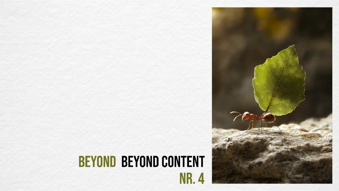 beyond beyond content — Wie wir Content publishen