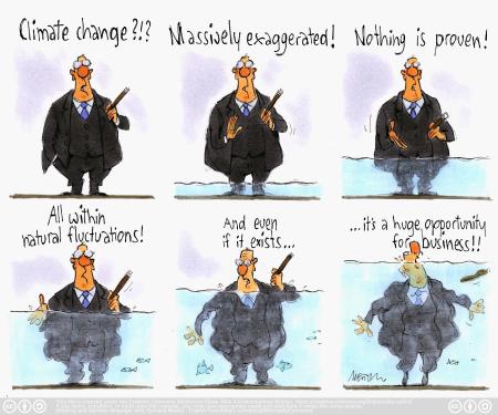 Karikatur zum Klimawandel