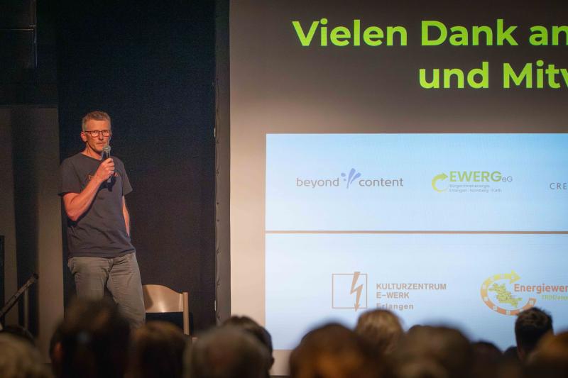 Stefan Jessenberger im Erlanger E-Werk im September 2023