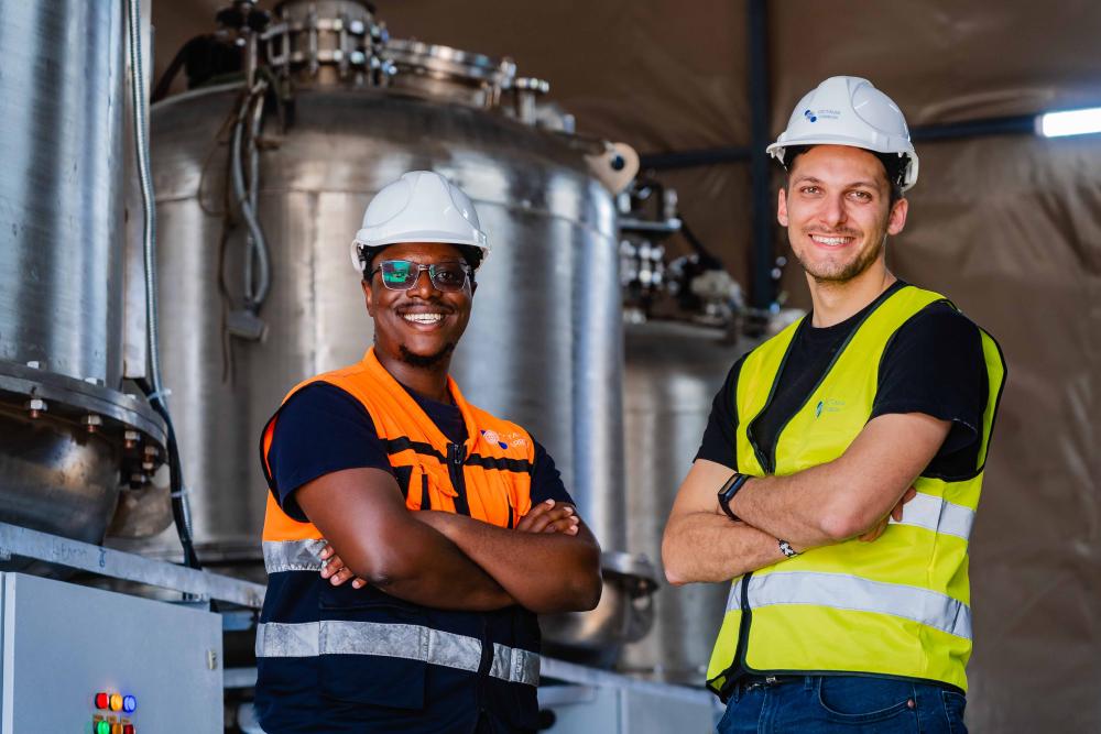 Mitgründer und CTO Duncan Kariuki und Martin Freimüller (von links nach rechts)