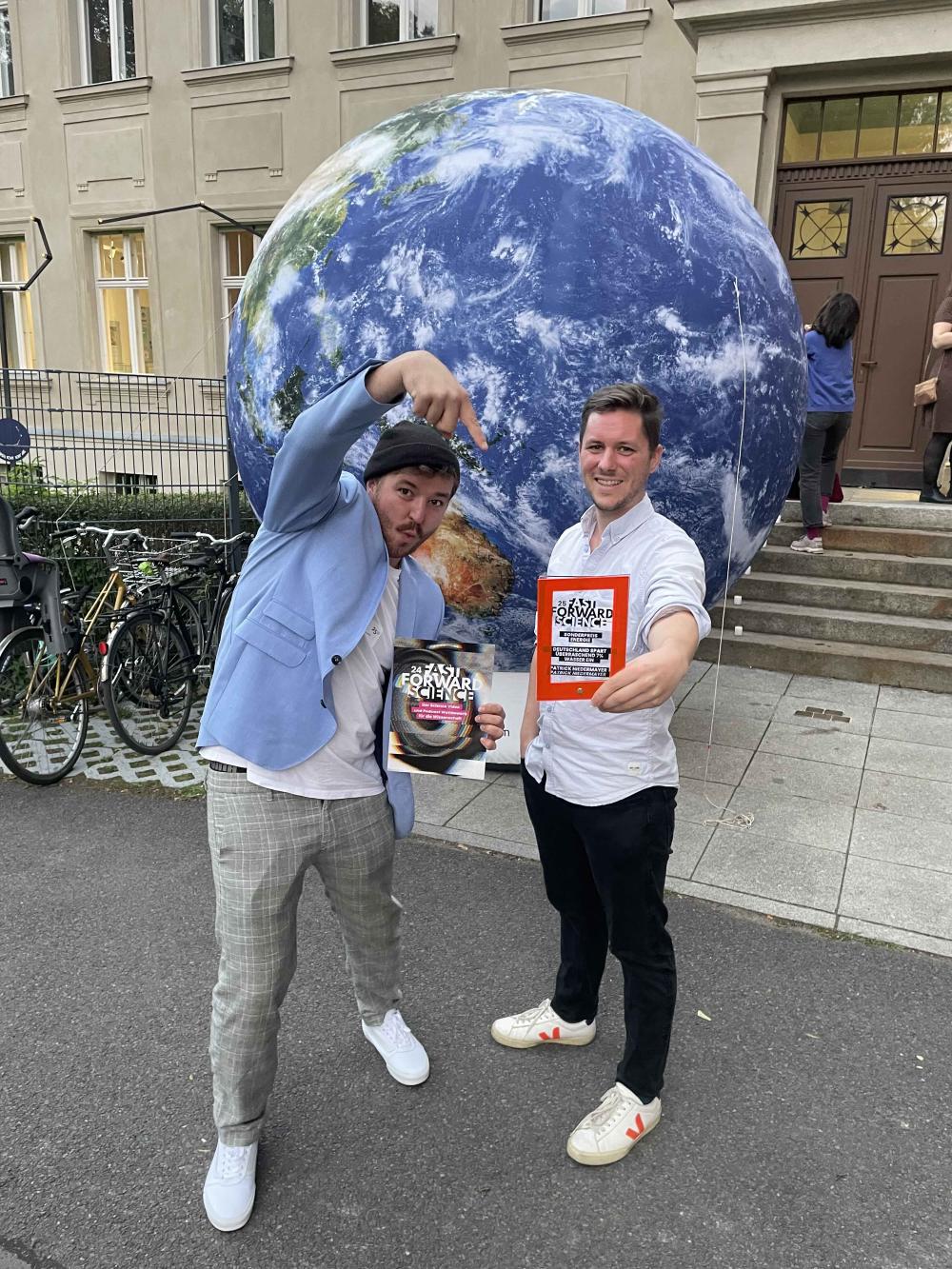 Michi und Patrick nach der Preisverleihung