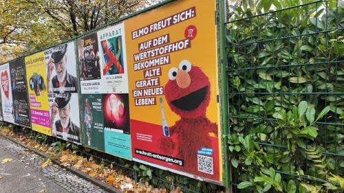 Stadtbild: Elmo fordert bewusste E-Schrott-Entsorgung